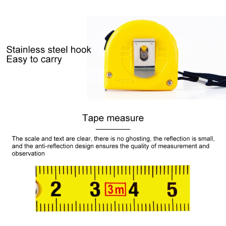 deli Retractable Ruler Measuring Tape Portable Pull Ruler Mini Tape Measure, Length: 3m