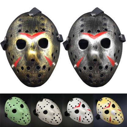 Halloween Party Cool Thicken Jason Mask (Red + White)
