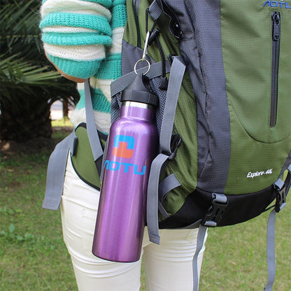 Aotu AT6646 Outdoor Travel Kettle Car Stainless Steel Thermos Bottle (Blue)