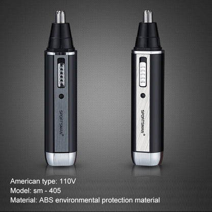 SPORTSMAN Four-in-one Rechargeable Ear Nose Trimmer Electric Shaver Beard Face Eyebrows Hair Trimmer For Men, US Plug(Black, 110V)