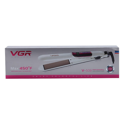 VGR V-509 35W 5 Gears AdjustableHair Straightening Curling Iron Dual-use, Plug Type: EU Plug(White)