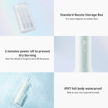 Original Xiaomi Mijia F300 Electric Pulse Oral Irrigator Tooth Cleaner, Capacity : 240mL (Green)