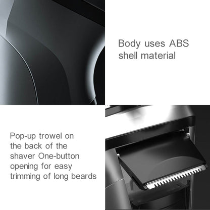 Rasoir électrique rechargeable Original Xiaomi ENCHEN étanche à trois têtes rotatives à double anneau pour hommes (noir)
