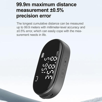 Original Xiaomi Youpin DUKA ATuMan Q2 Règle électronique Mètre ruban numérique portable (noir)