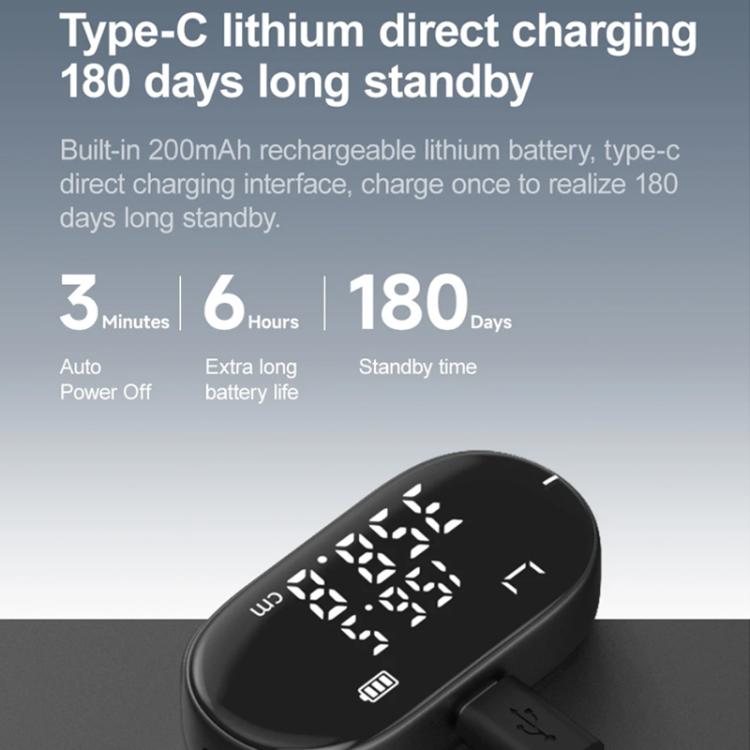 Original Xiaomi Youpin DUKA ATuMan Q2 Règle électronique Mètre ruban numérique portable (noir)