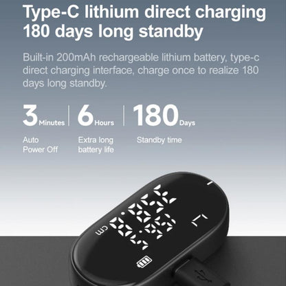 Original Xiaomi Youpin DUKA ATuMan Q2 Règle électronique Mètre ruban numérique portable (noir)
