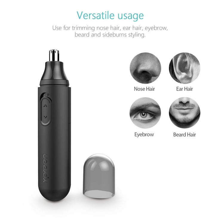 XPREEN XPRE001 High-speed Rotating Electric Nose Hair Trimmer Ear Trimmer Rotation Blade for Men and Women(Black)