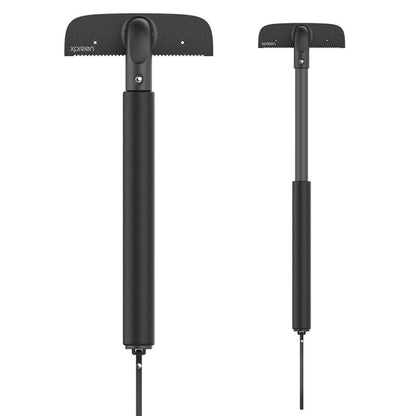 XPREEN XPRE034 Rasoir de dos ajustable avec manche extensible, lame en acier inoxydable et cordon pour homme (Noir)
