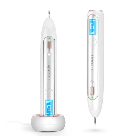 XPREEN XPRE051 Professional Wireless Rechargeable Mole Freckle Dark Spots Tattoo Wart Removal Pen Skin Tag Spot Eraser Pro Beauty Sweep Spot Pen Kit With LED Screen & Spotlight(White)