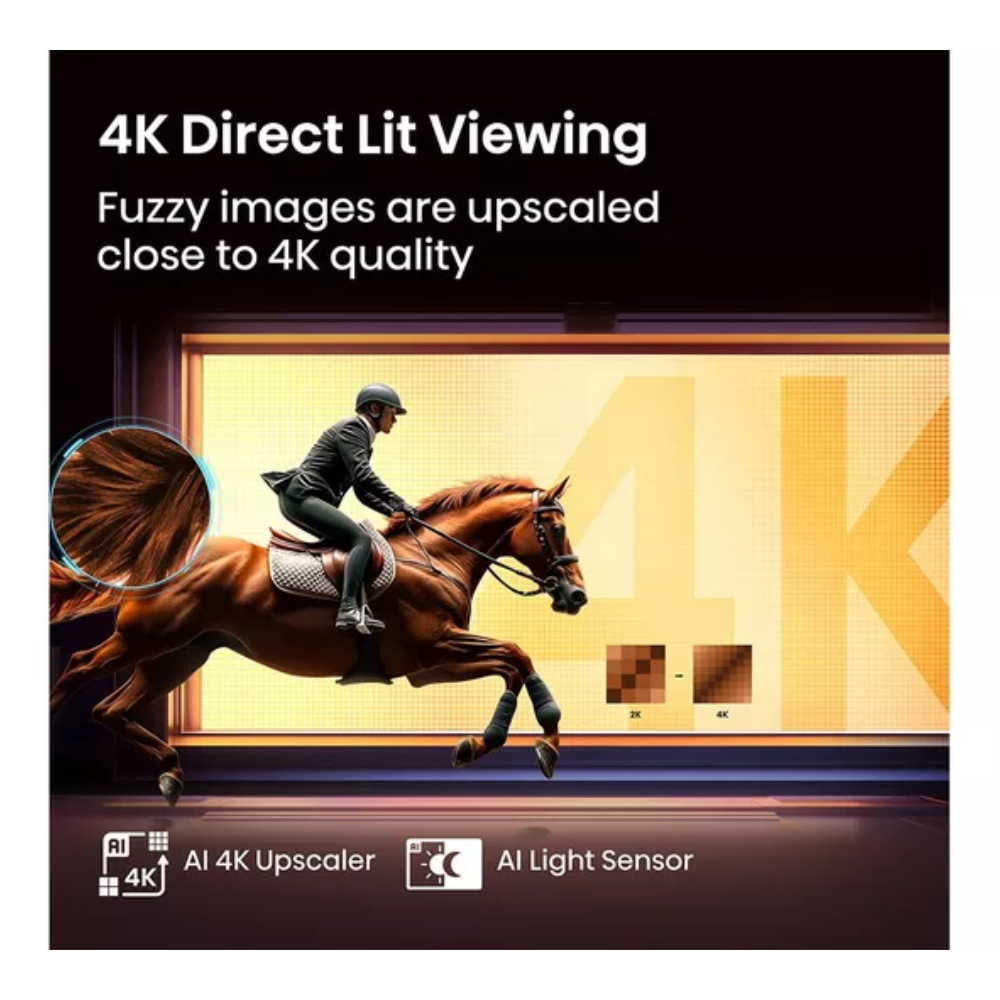HISENSE A7Q 43" QLED 4K Smart AI TV with Freely - 43A7QTUK