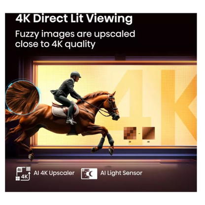 HISENSE E7Q 43" QLED 4K Smart AI TV with Freely - 43E7QTUK