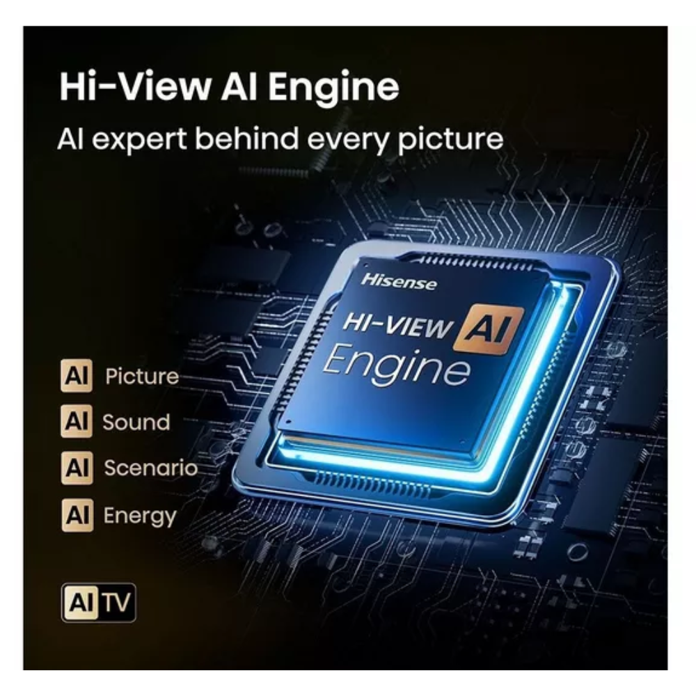 HISENSE U7Q 50" Mini LED 4K 144Hz Smart AI TV with Freely - 50U7QTUK