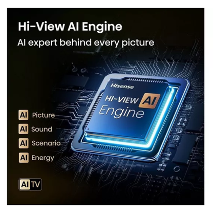 HISENSE U7Q 50" Mini LED 4K 144Hz Smart AI TV with Freely - 50U7QTUK