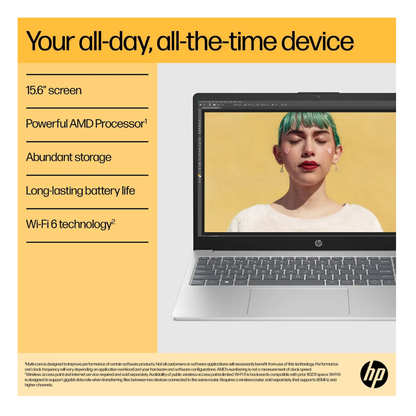 HP AMD Ryzen™ 7 15.6" Laptop -, 512GB SSD, 16 GB RAM BM2U5EA#ABU