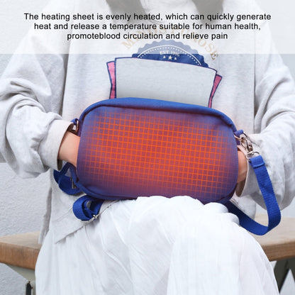 HAWEEL Messenger Shoulder Small Bag Digital Tablet Phone Warmer Storage Bag with Hand Warmer(Blue)