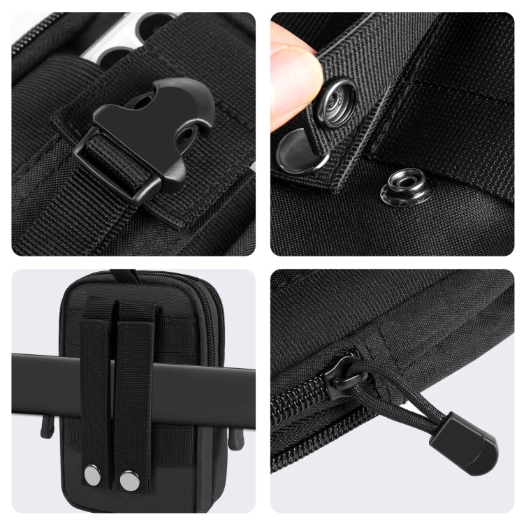 HAWEEL Sac de Taille de Randonnée, Sac de Sport de Plein Air pour Moto, Pochette de Téléphone 7.0 Pouces (Noir)