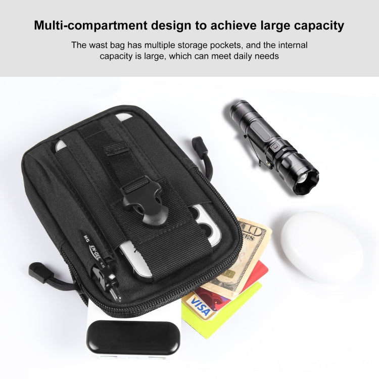 HAWEEL Sac de Taille de Randonnée, Sac de Sport de Plein Air pour Moto, Pochette de Téléphone 7.0 Pouces (Noir)