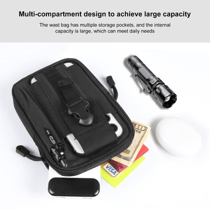 HAWEEL Sac de Taille de Randonnée, Sac de Sport de Plein Air pour Moto, Pochette de Téléphone 7.0 Pouces (Noir)