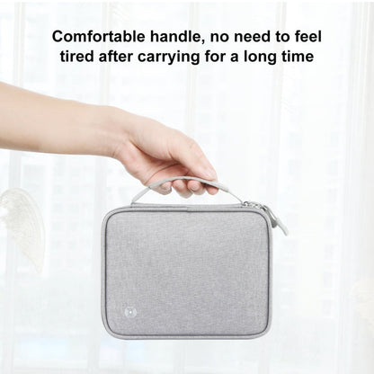 HAWEEL Passport Wallet Document Organizer Credit Cards Case Bag with Handle (Grey)
