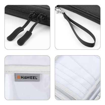 HAWEEL Pochette Portefeuille Passeport Organisateur de Documents Étui Cartes de Crédit (Noir)