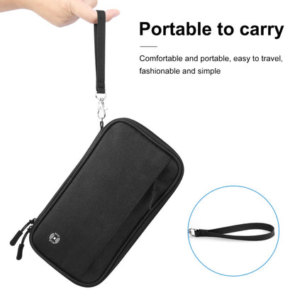HAWEEL Pochette Portefeuille Passeport Organisateur de Documents Étui Cartes de Crédit (Noir)
