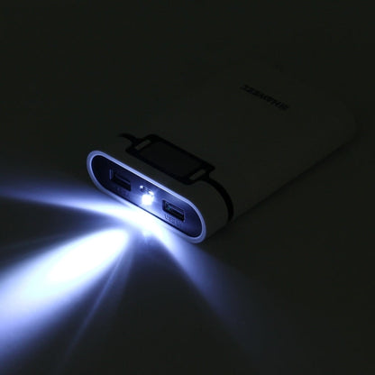 [US Warehouse] HAWEEL DIY 4 x 18650 Battery (Not Included) 10000mAh Power Bank Shell Box with 2 x USB Output & Display for iPhone, Galaxy, Sony, HTC, Google, Huawei, Xiaomi, Lenovo and other Smartphones(White)