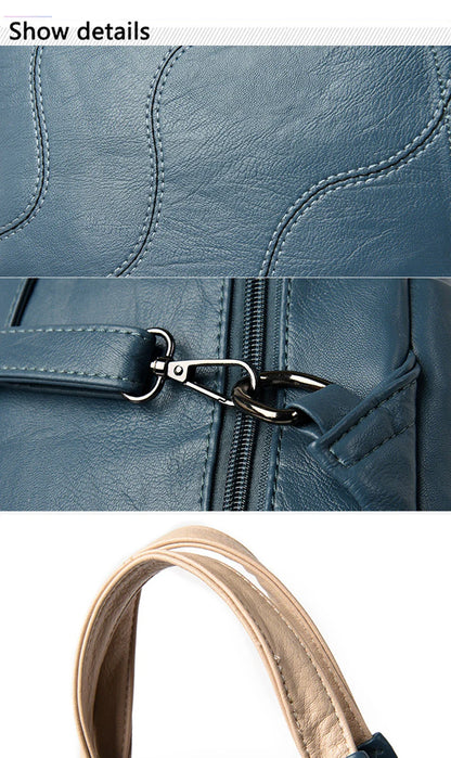 Sacs à dos en cuir pour femmes, sac de poitrine zippé pour femmes, sac à dos de voyage, sacs à dos pour dames, mochilas, sacs d'école pour adolescentes, sac à dos