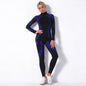 Breathable Yoga Workout Long Sleeve Shirt Leggings Set Gym Sports Fitness Striped Pants Suit For Women