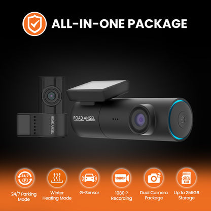 Road Angel Halo Spark Dual 1080p Front & Rear Dash Cam