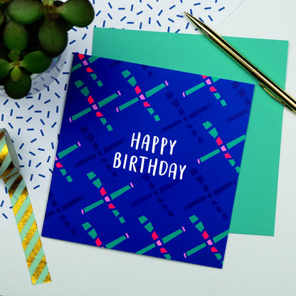 80s Carpet Birthday Card