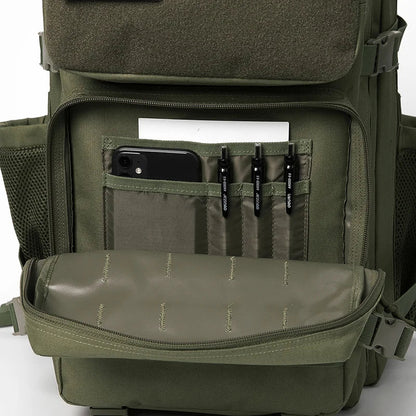 QT&QY 50L Tactical Backpack survival Bag Hunting MOLLE Backpack GYM For Men EDC Outdoor Hiking Rucksack Witch Bottle Holder