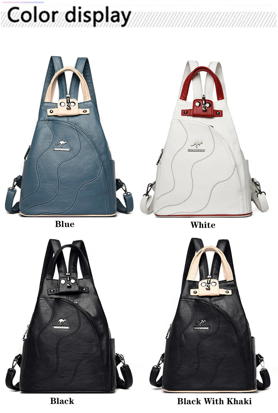Sacs à dos en cuir pour femmes, sac de poitrine zippé pour femmes, sac à dos de voyage, sacs à dos pour dames, mochilas, sacs d'école pour adolescentes, sac à dos