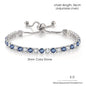 Adjustable Multicolor Tennis Bracelets for Women Ladies Wedding Rainbow Colorful Zircon Charm Bracelet Hand Chain Jewelry DZH043