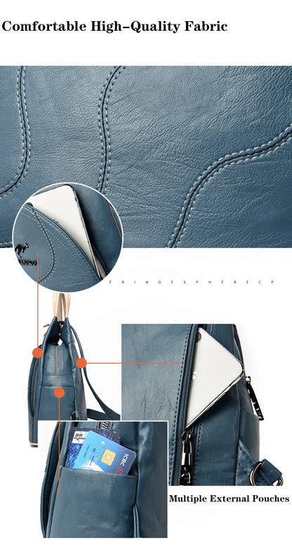 Sacs à dos en cuir pour femmes, sac de poitrine zippé pour femmes, sac à dos de voyage, sacs à dos pour dames, mochilas, sacs d'école pour adolescentes, sac à dos