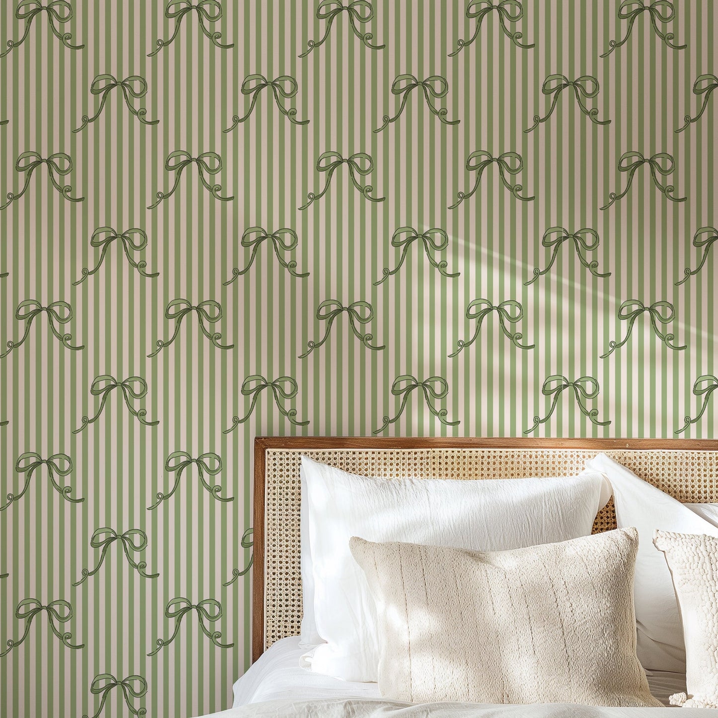 PIROUETTE SOFT MOSS WALLPAPER