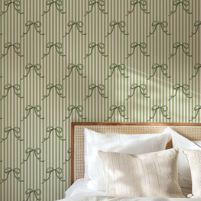 PIROUETTE SOFT MOSS WALLPAPER