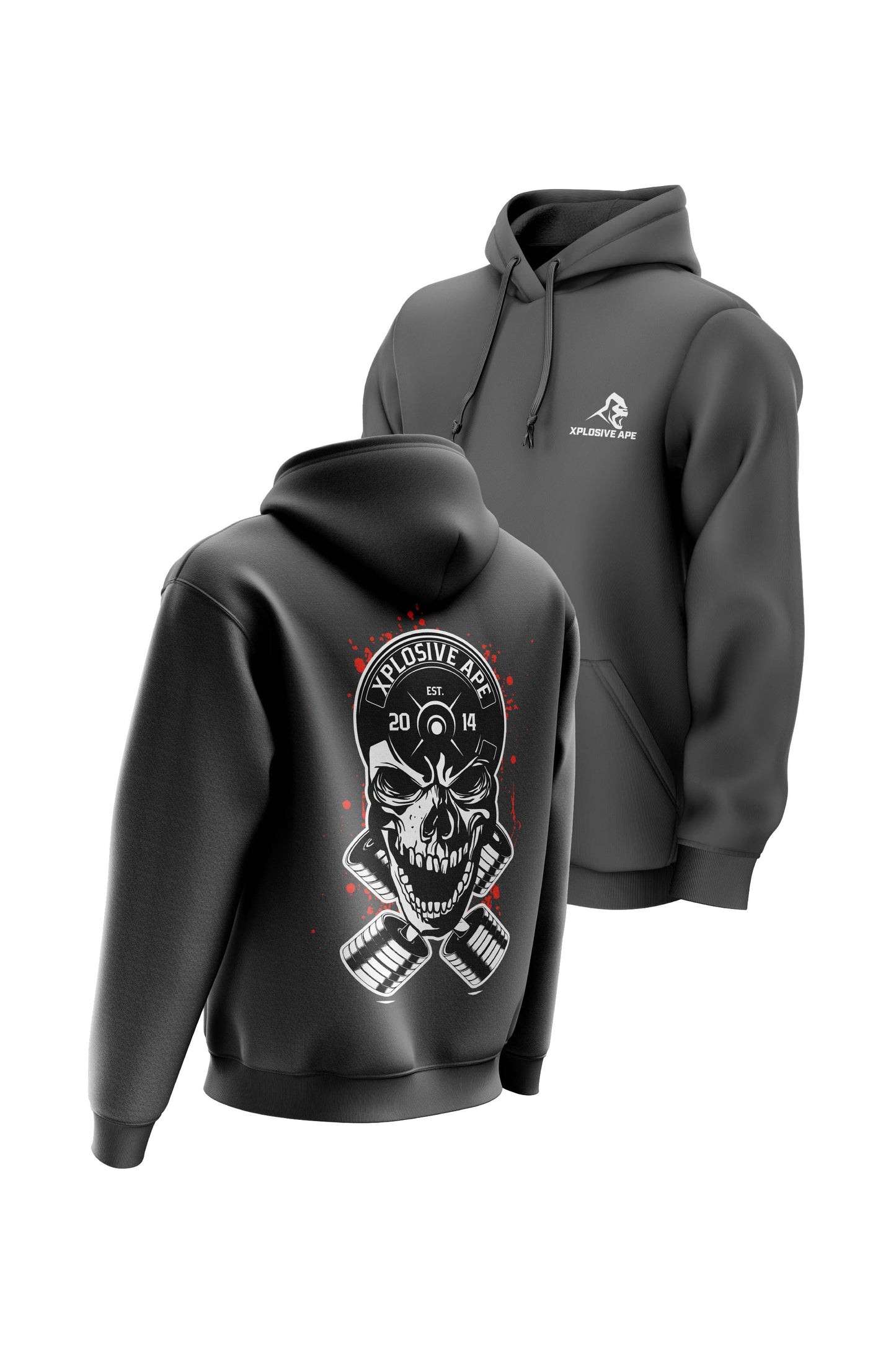 XAPE  Headplate Hoodie - Charcoal