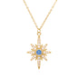 Heidi North Star Birthstone Necklace | 18K Gold Plated