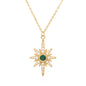 Heidi North Star Birthstone Necklace | 18K Gold Plated