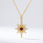 Heidi North Star Birthstone Necklace | 18K Gold Plated