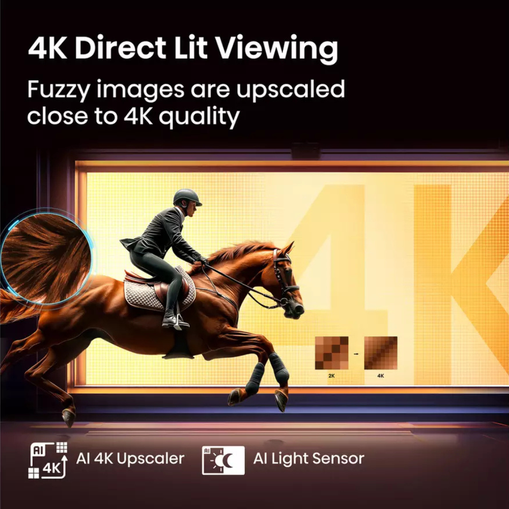 Hisense 58 Inch 58E6QTUK Smart 4K UHD HDR LED Freely TV