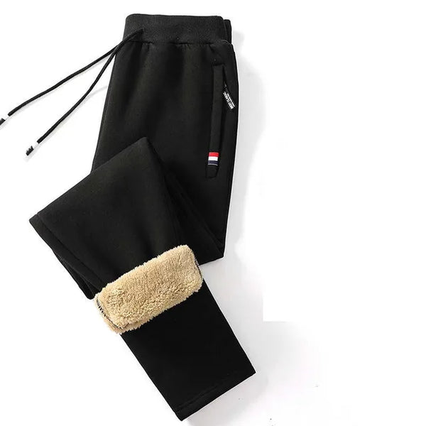 Pantalon décontracté chaud en laine d'agneau