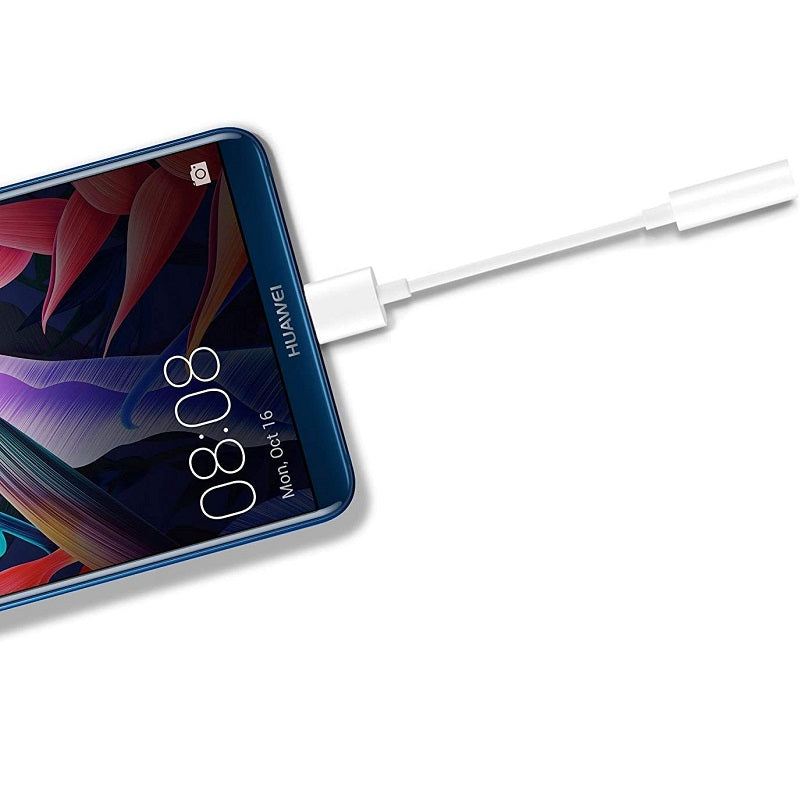 Huawei CM20 USB-C to 3.5mm Adapter - White (For Huawei only)