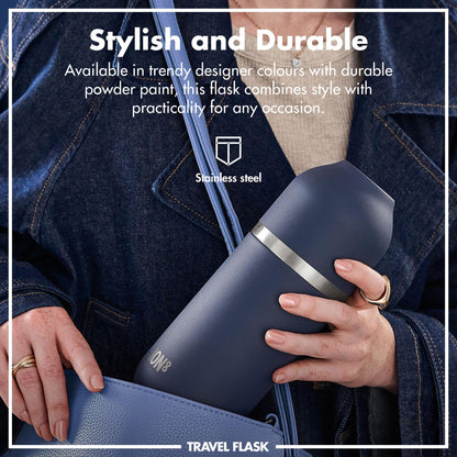 Luma Vacuum Insulated, Flask & Mug, Ash Navy, 700ml (24oz)