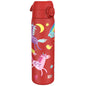 Leak Proof Slim Water Bottle, Stainless Steel, Red Unicorns, 600ml (20oz)