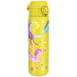 Leak Proof Slim Water Bottle, Stainless Steel, Yellow Unicorns, 600ml (20oz)