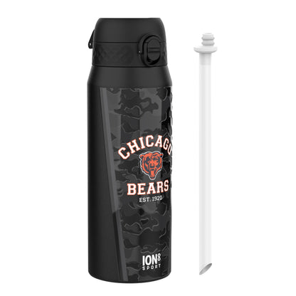 NFL x ION8 Insulated Steel Water Bottle, NFL Bears, 750ml (24oz)