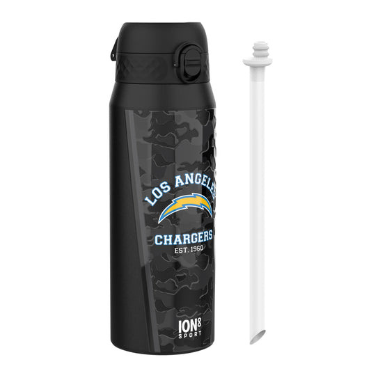 NFL x ION8 Insulated Steel Water Bottle, NFL Chargers, 750ml (24oz)