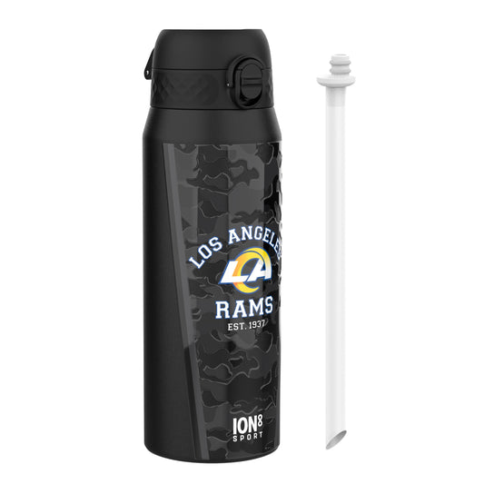 NFL x ION8 Insulated Steel Water Bottle, NFL Rams, 750ml (24oz)
