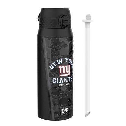 NFL x ION8 Insulated Steel Water Bottle, NFL Giants, 750ml (24oz)